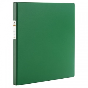 Папка-скоросшиватель с пружинным механизмом Brauberg (А4, 35мм, до 290л., картон/ПВХ) зеленая
