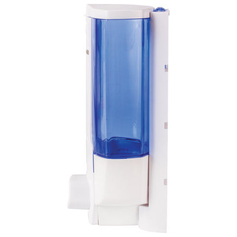 Диспенсер для жидкого мыла Лайма, наливной 380мл, ABS-пластик белый (тонированный) (603921), 50шт.