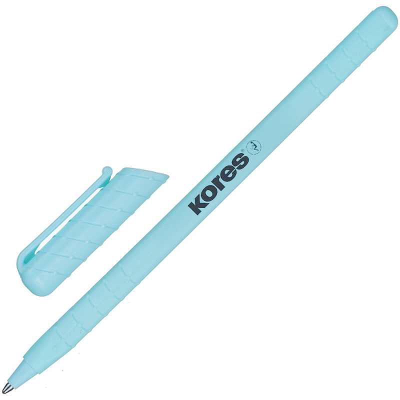 Ручка шариковая одноразовая Kores Pastel K0R-M (0.7мм, синий цвет чернил) 1шт. (37086)