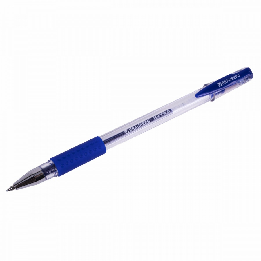 Ручка гелевая Brauberg Extra GT (0.35мм, синий, стандартный узел) (143915)