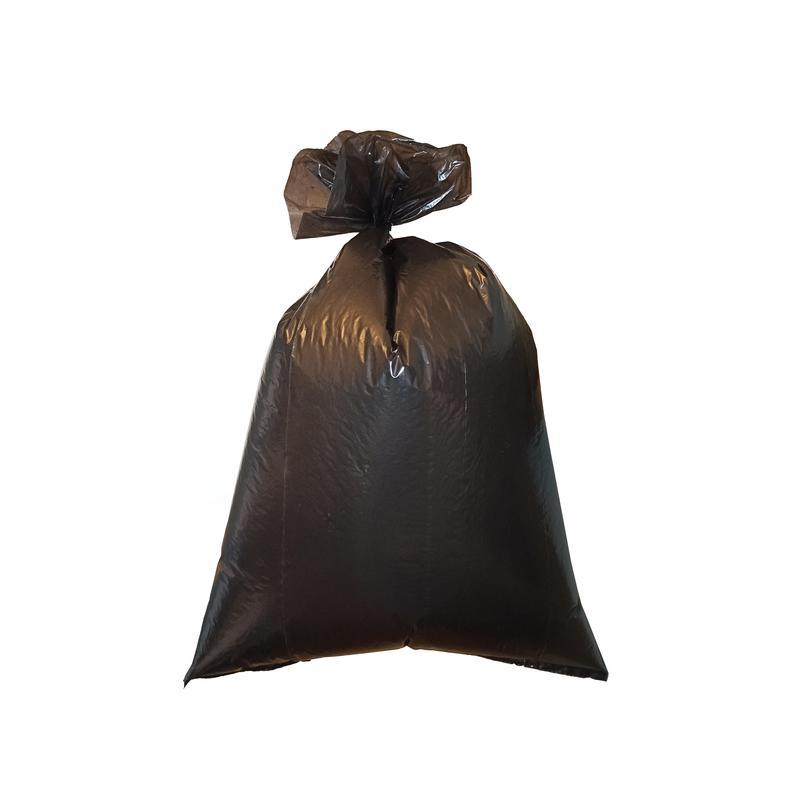 Пакеты для мусора 120л, Luscan (65х105см, 40мкм, черные) ПВД, 25шт. в рулоне