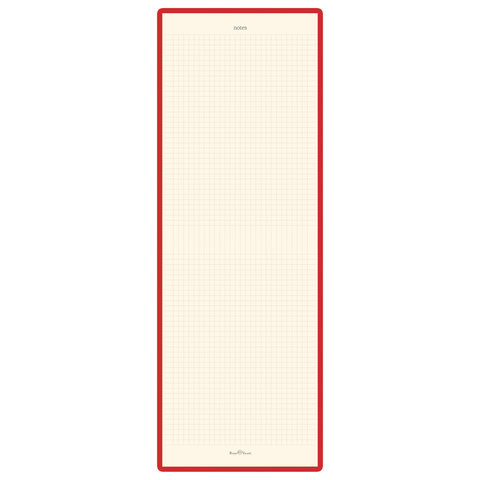 Бизнес-блокнот А6 Bruno Visconti, 100 листов, клетка, твердая обложка, балакрон, открытие вверх, красный (3-104/04)