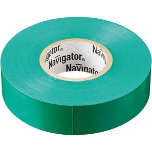 Изолента Navigator ПВХ (19мм x 20м, зеленая) 1шт.