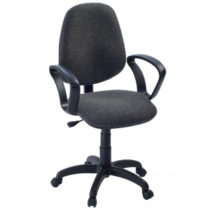 Кресло офисное Easy Chair 322, ткань серая, пластик