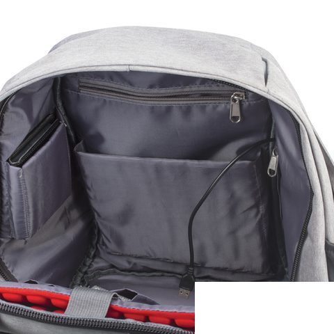 Рюкзак дорожный Brauberg, полиэстер, с защитой от краж, с отделением для ноутбука, 430х280х120мм (227092)