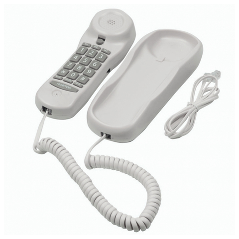 Проводной телефон Ritmix RT-003 white, набор на трубке, быстрый набор 13 номеров, белый (15118344)
