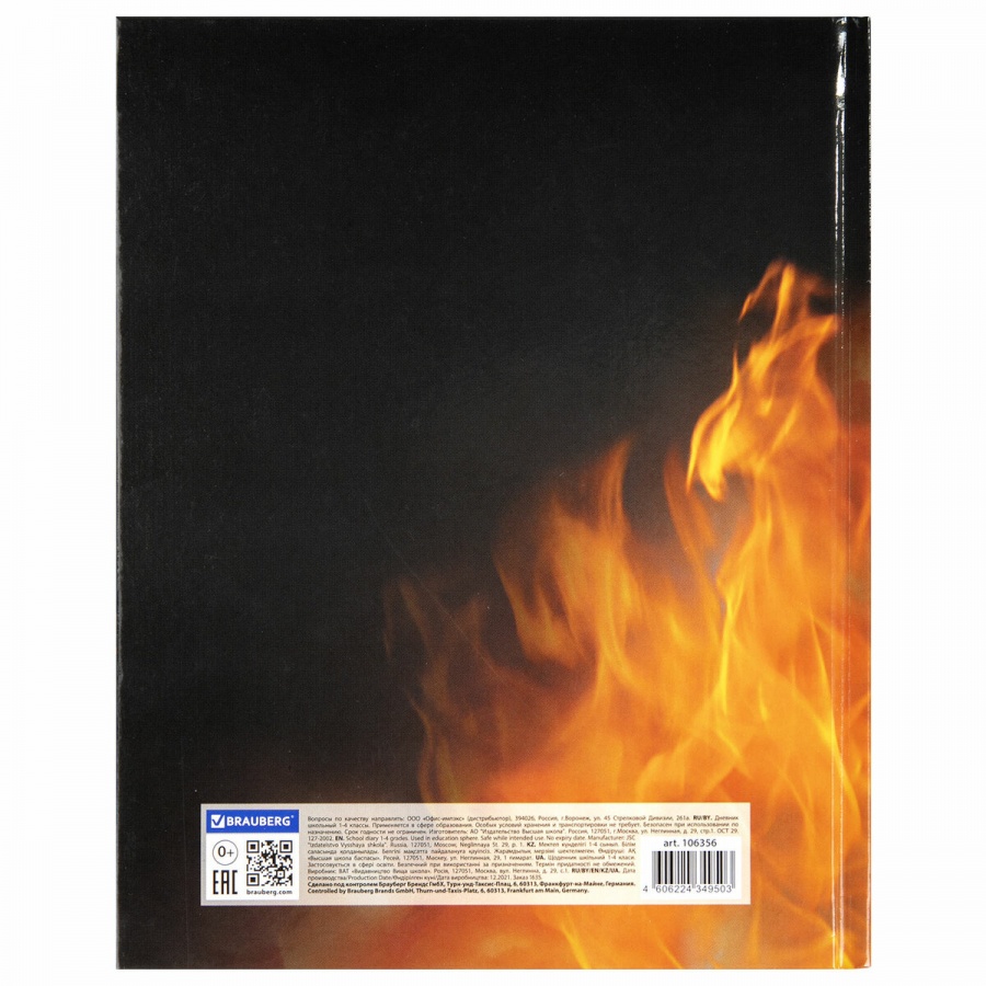 Дневник школьный для младших классов Brauberg &quot;Fire Road&quot;, 48 листов, твердая обложка, с подсказками, 7шт. (106356)