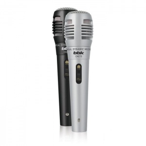 Микрофон BBK CM215, 2шт., черный/серебристый (CM215 Black/Silver)