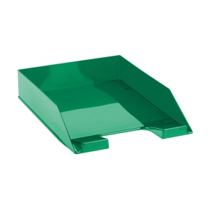 Лоток для бумаг горизонтальный Стамм "Фаворит", тонированный зеленый (ЛТГ-30564), 6шт.