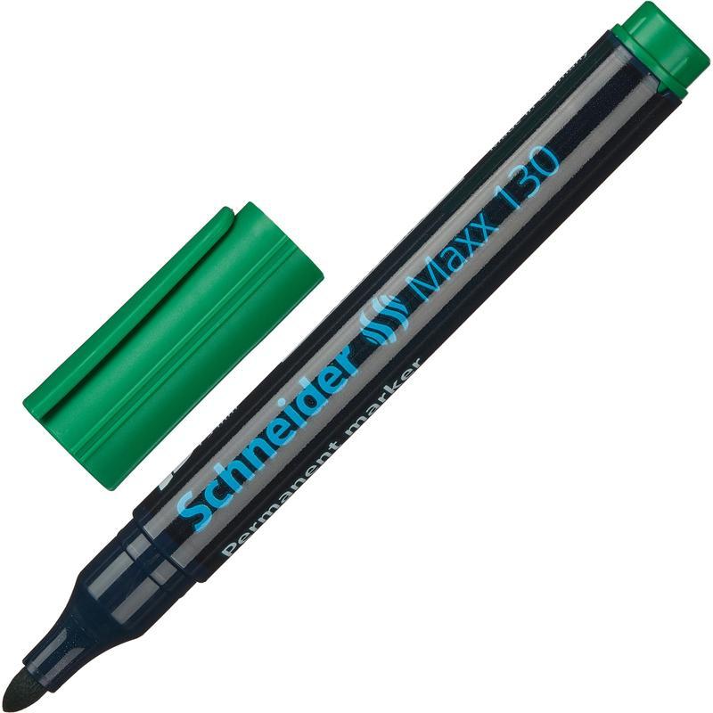 Набор перманентных маркеров Schneider Maxx 130 (1-3мм, круглый наконечник, 4 цвета) 4шт. (113094)