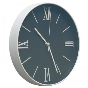 Часы настенные аналоговые Clock Dark Blue, 30.6x30.6x4.5см