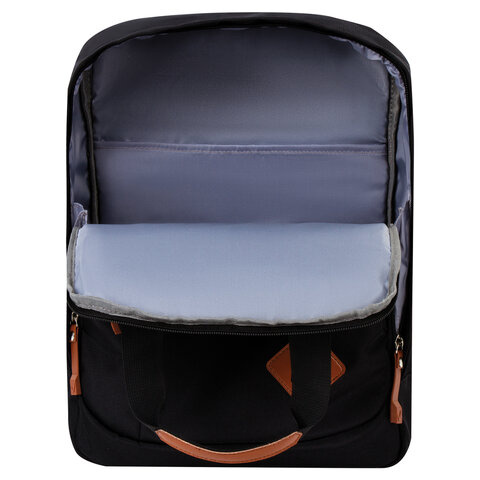 Рюкзак молодежный Brauberg Friendly, черный, 37х26х13см (270089)