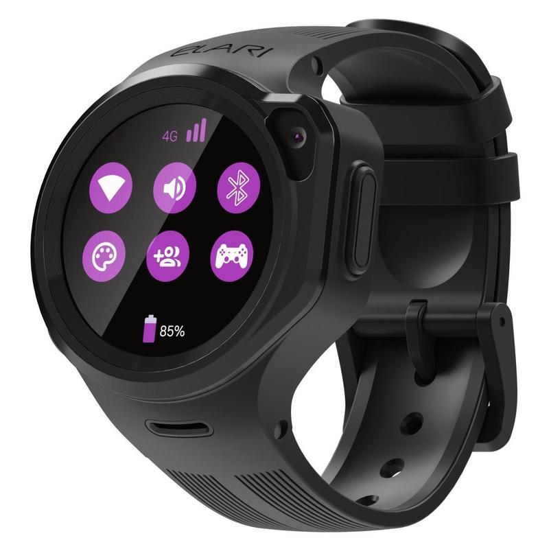Смарт-часы Elari KidPhone 4GR, черные (KP-4GR Black)