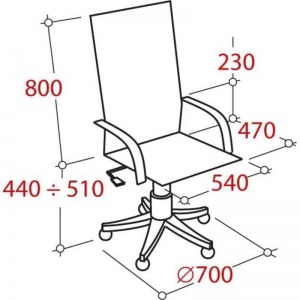 Кресло руководителя Easy Chair 507 TPU, кожзам белый, сетка синяя, хром