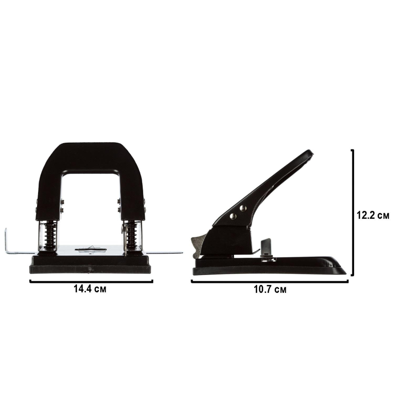 Дырокол Attache Economy, до 30 листов, линейка, черный