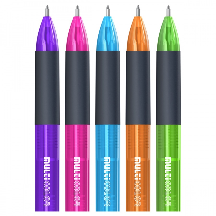 Ручка шариковая автоматическая 4-в-1 Berlingo Multicolor (0.5мм, 4 цвета чернил) 1шт. (CBm_07180)