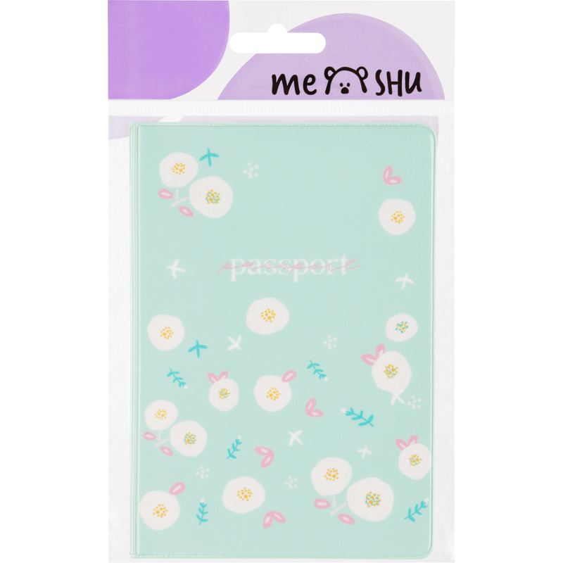 Обложка для паспорта MESHU &quot;Happy&quot;, ПВХ, 2 кармана (MS_47044)