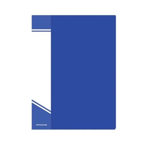 Папка файловая 20 вкладышей inФОРМАТ (А5, пластик, 550мкм, карман для маркировки) синяя
