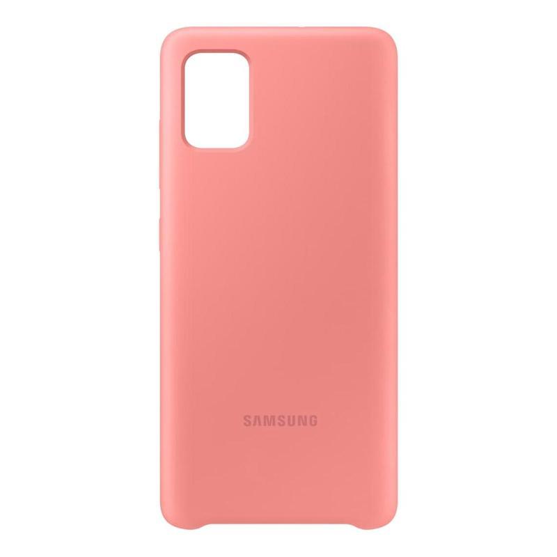 Чехол-накладка (клип-кейс) Samsung Silicone Cover для Samsung Galaxy A51, розовый (EF-PA515TPEGRU)