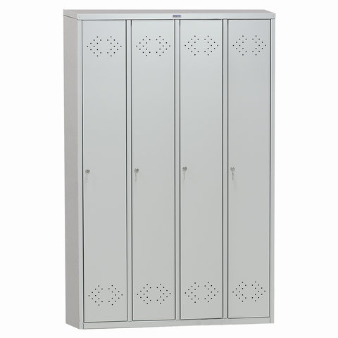 Шкаф для одежды металлический Практик LS-41, 1130х500х1830мм