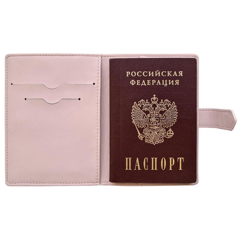 Обложка для паспорта InFolio Animalistic, кожзам, розовая (IPC052/pink)