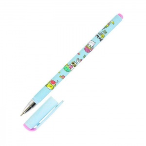 Ручка шариковая Lorex Illegally Cute Cat-Mermaid Slim Soft (0.5мм, синий цвет чернил, прорезиненный корпус) 1шт.