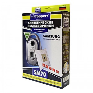 Пылесборники Topperr SM70, 4шт., для пылесосов Samsung (SM70), 10 уп.