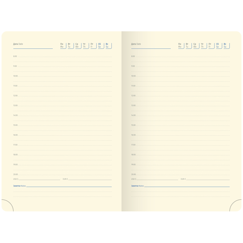 Ежедневник недатированный В6 Berlingo Fuze (136 листов) обложка кожзам, оранжевая, цв.срез (UD0_87603)