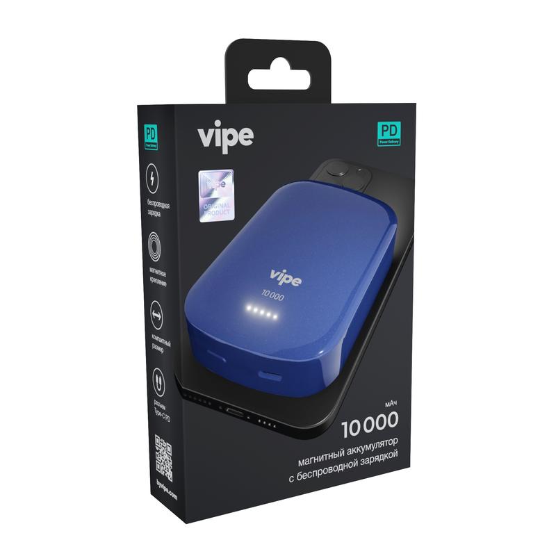 Внешний аккумулятор Vipe (10000 mAh) (синий)