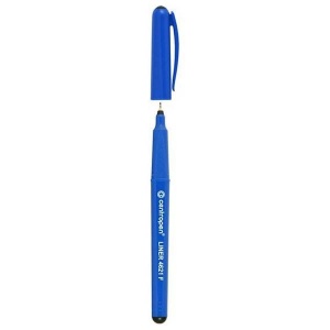Ручка капиллярная Centropen Liner (0.3мм, трехгранный захват, корпус синий) черная (4621/1Ч)