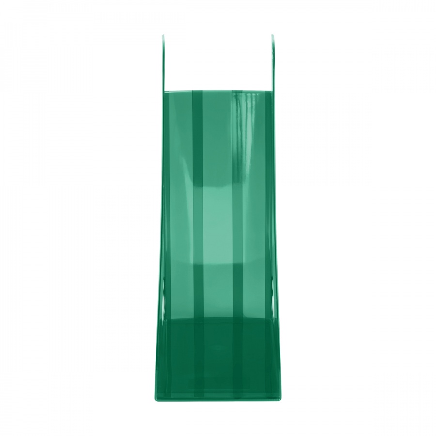 Лоток для бумаг вертикальный Стамм &quot;Фаворит&quot;, 90мм, тонированный зеленый (ЛТВ-30557)