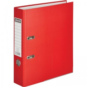 Папка с арочным механизмом Attache (75мм, А4, картон/пвх) красная, 10шт.