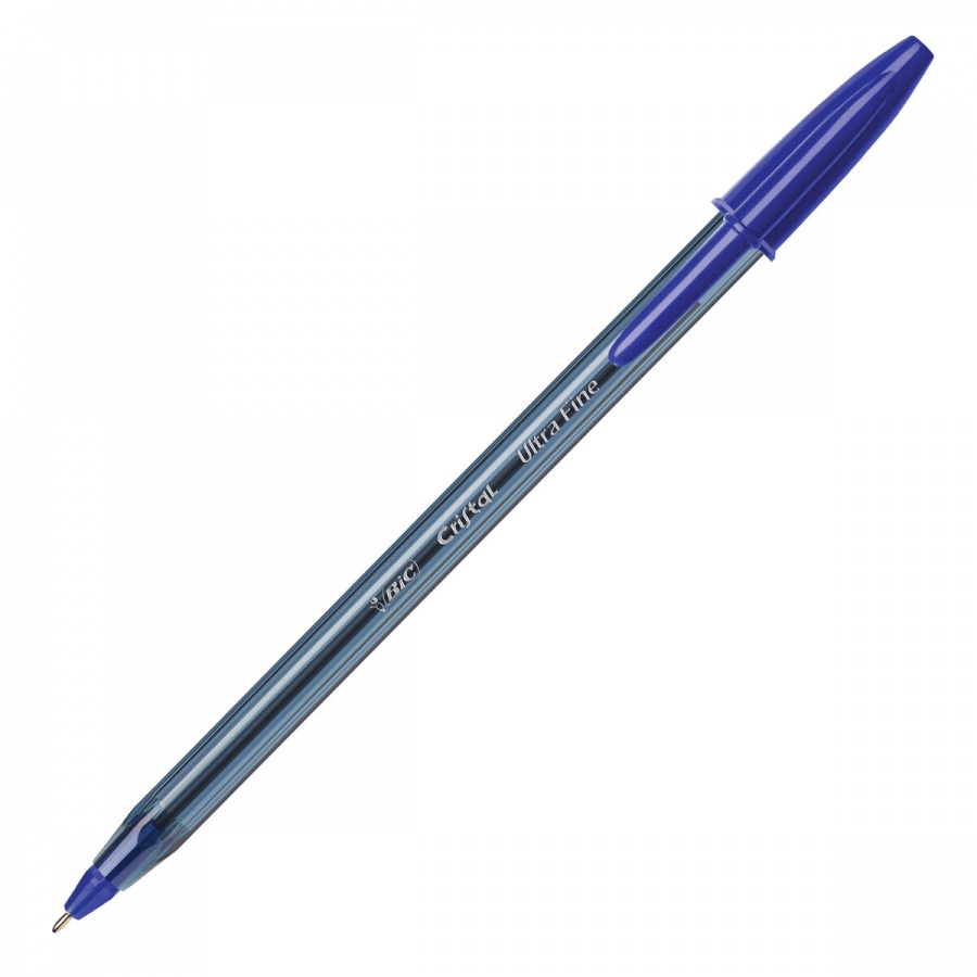 Ручка шариковая BIC Cristal Exact (0.28мм, синий цвет чернил, корпус тонированный) 20шт. (992605)