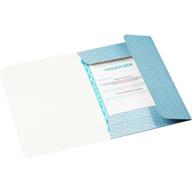 Папка на резинках картонная Attache (А4, корешок 30мм, до 300 листов) синий, 30шт.