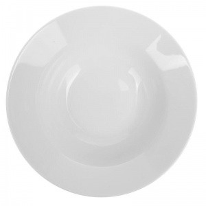 Тарелка фарфоровая Collage диаметр 200мм, белая (фк694)