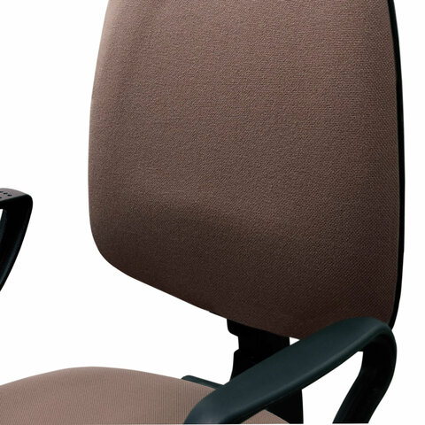 Кресло офисное Brabix &quot;Prestige Ergo MG-311, кожзам бежевый, пластик черный
