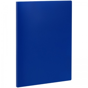 Папка файловая 20 вкладышей Стамм (А4, 14мм, 400мкм, пластик) синяя (ММ-32197)