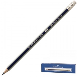 Карандаш чернографитный (простой) Faber-Castell Goldfaber 1222 (НВ, с ластиком, заточенный) 12шт. (116800)