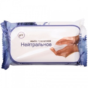 Мыло кусковое туалетное ММЗ "Нейтральное" (марка "Н"), флоу-пак, 100г, 64шт.