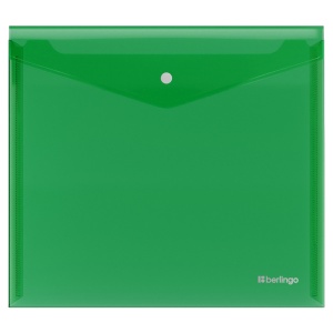 Папка-конверт на кнопке Berlingo No Secret (А5+, 200мкм) зеленая (EFb_05004), 12шт.