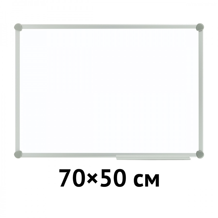 Доска магнитно-маркерная OfficeSpace (50x70см, алюминиевая рама Slim, полочка) (356644)