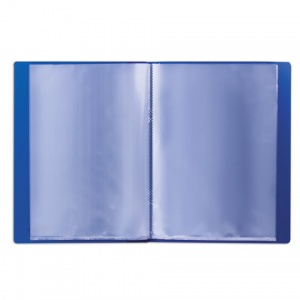 Папка файловая 20 вкладышей Brauberg Стандарт (А4, пластик, 600мкм) синяя (221595), 30шт.