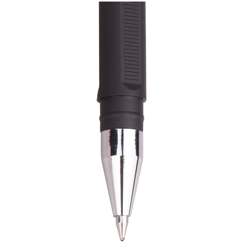 Ручка гелевая Berlingo Velvet (0.4мм, черный, прорезиненый корпус) 12шт. (CGp_50125)