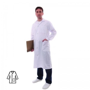 Мед.одежда Халат мужской «Медик» м04-ХЛ, белый (размер 52-54, рост 170-176)