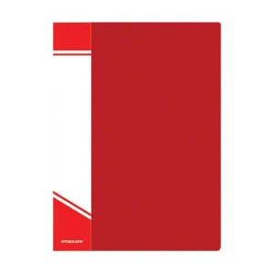 Папка файловая 60 вкладышей inФОРМАТ (А4, пластик, 600мкм, карман для маркировки) красная