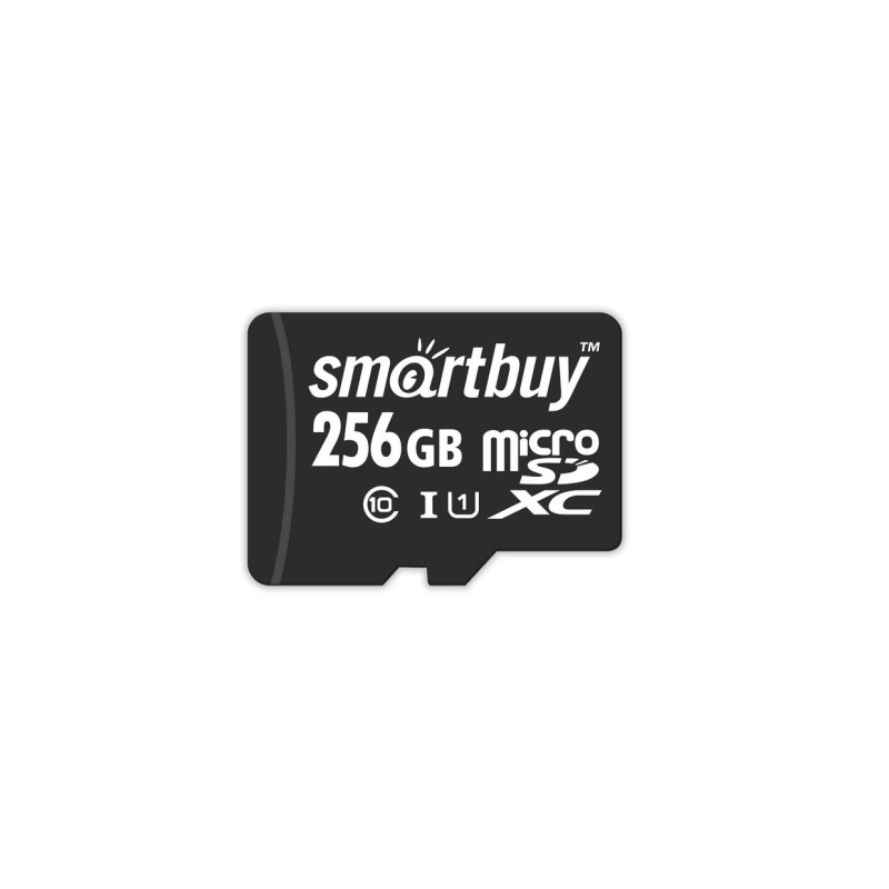 Карта памяти microSDXC SmartBuy 256Gb, UHS-I Cl10, 1шт. (SB256GBSDCL10-01)