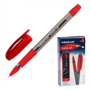 Ручка шариковая Pensan Sign-up (0.7мм, красный цвет чернил)