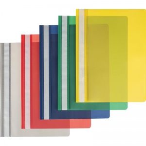 Папка-скоросшиватель Attache (A4, 0.15/0.14мм, до 100л., пластик) цветной, 10шт.