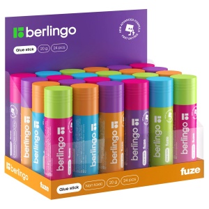 Клей-карандаш Berlingo Fuze, 20г (K2012), 24шт.