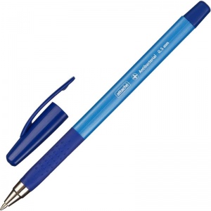 Ручка шариковая Attache Antibacterial А05 (0.5мм, синий цвет чернил, трехгранная) 1шт.